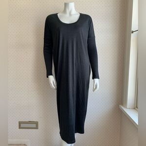 ROYL Silk Midi Long Sleeve Dress